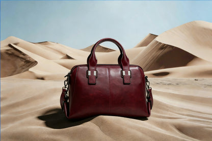 Biker-Style Tote – Spacious Shoulder Bag for Work & Commute