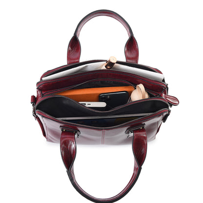 Biker-Style Tote – Spacious Shoulder Bag for Work & Commute