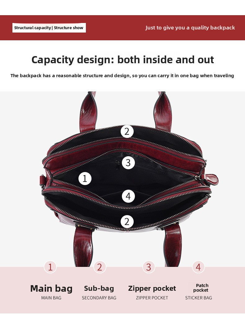 Biker-Style Tote – Spacious Shoulder Bag for Work & Commute