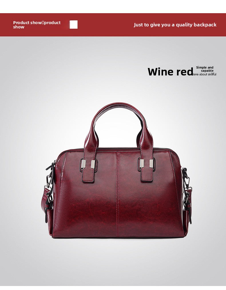 Biker-Style Tote – Spacious Shoulder Bag for Work & Commute