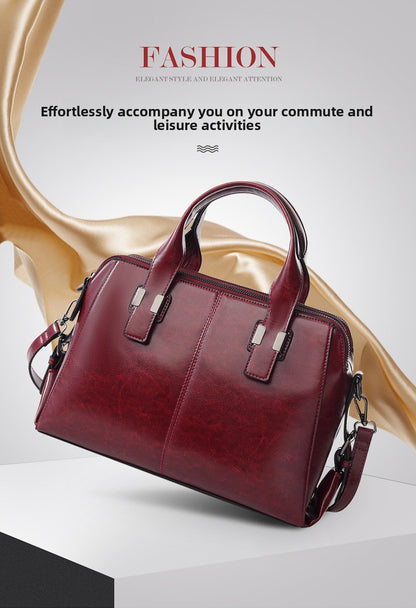 Biker-Style Tote – Spacious Shoulder Bag for Work & Commute