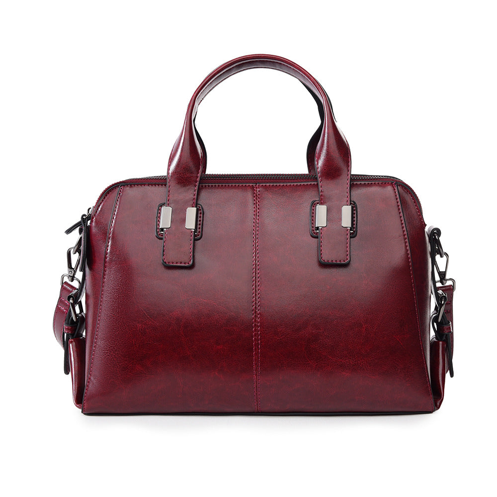 Biker-Style Tote – Spacious Shoulder Bag for Work & Commute