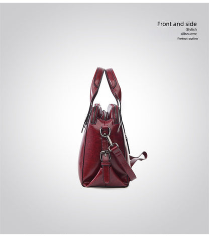 Biker-Style Tote – Spacious Shoulder Bag for Work & Commute