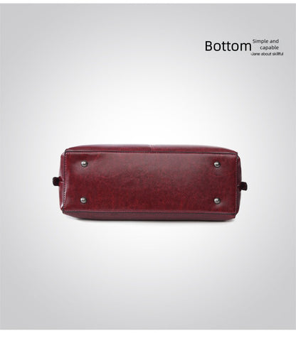 Biker-Style Tote – Spacious Shoulder Bag for Work & Commute