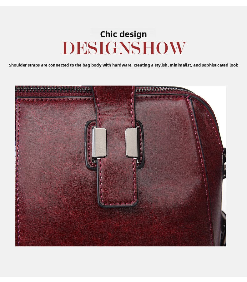 Biker-Style Tote – Spacious Shoulder Bag for Work & Commute