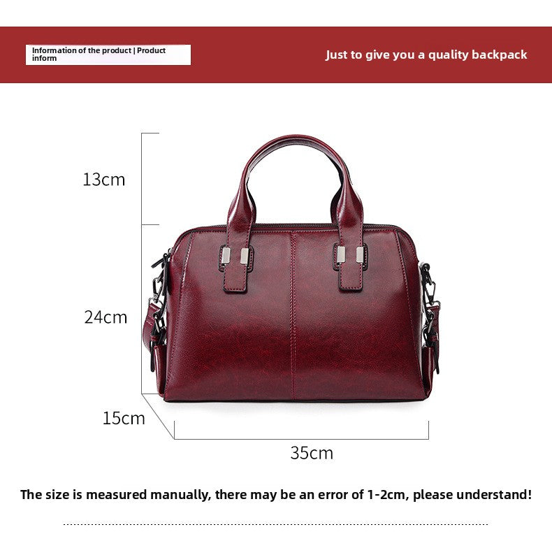 Biker-Style Tote – Spacious Shoulder Bag for Work & Commute