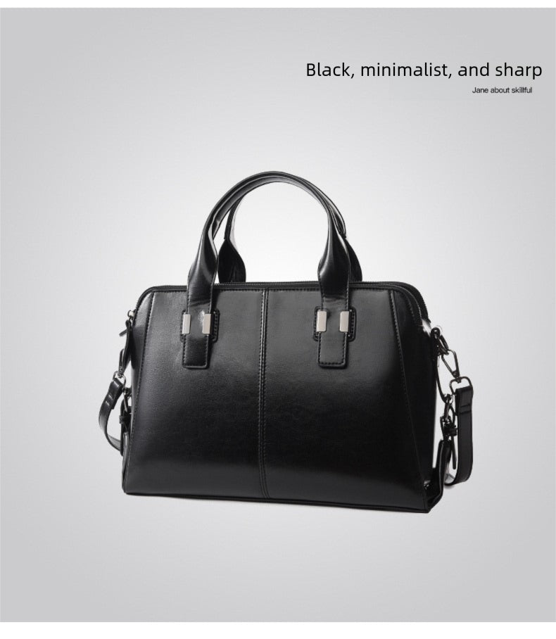 Biker-Style Tote – Spacious Shoulder Bag for Work & Commute